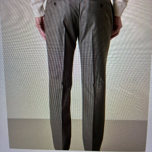 NEW w tags. Angelico Super140's pants Sz34. Regular Fit 100% wool. Made in Italy - Picture 2 of 11